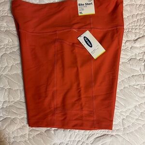 Old Navy Women's Orange Bike Shorts